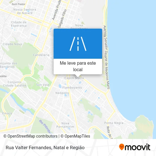 Rua Valter Fernandes mapa