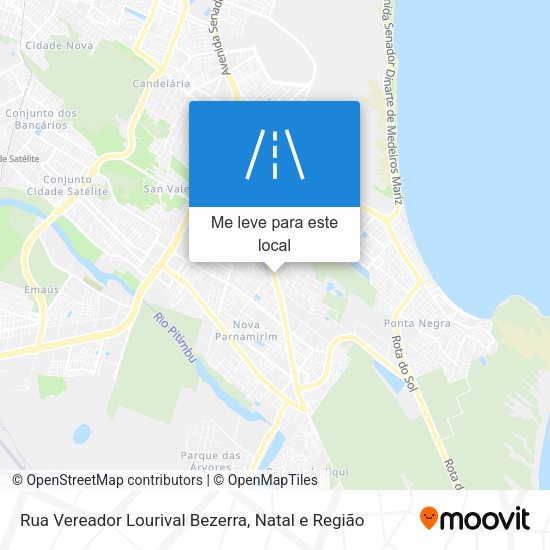 Rua Vereador Lourival Bezerra mapa