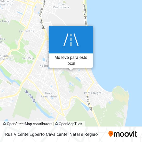 Rua Vicente Egberto Cavalcante mapa