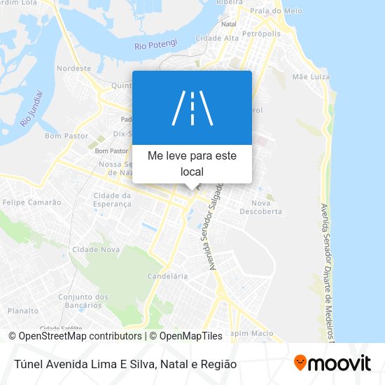 Túnel Avenida Lima E Silva mapa