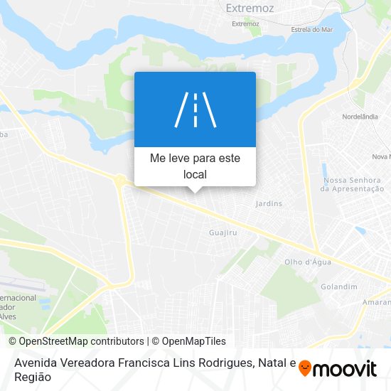 Avenida Vereadora Francisca Lins Rodrigues mapa