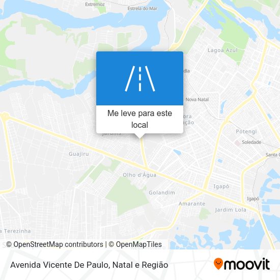 Avenida Vicente De Paulo mapa