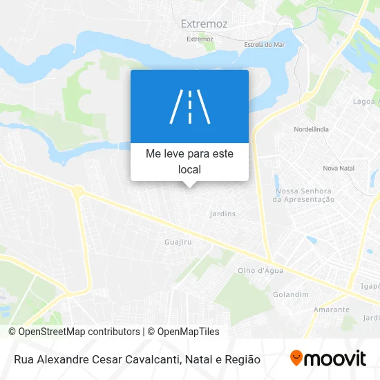 Rua Alexandre Cesar Cavalcanti mapa