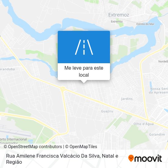 Rua Amilene Francisca Valcácio Da Silva mapa