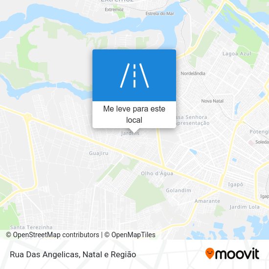 Rua Das Angelicas mapa