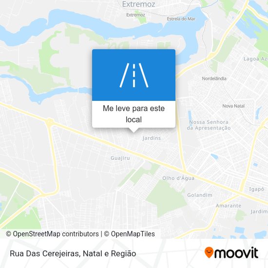 Rua Das Cerejeiras mapa