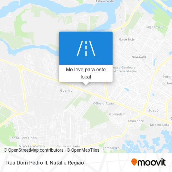 Rua Dom Pedro II mapa