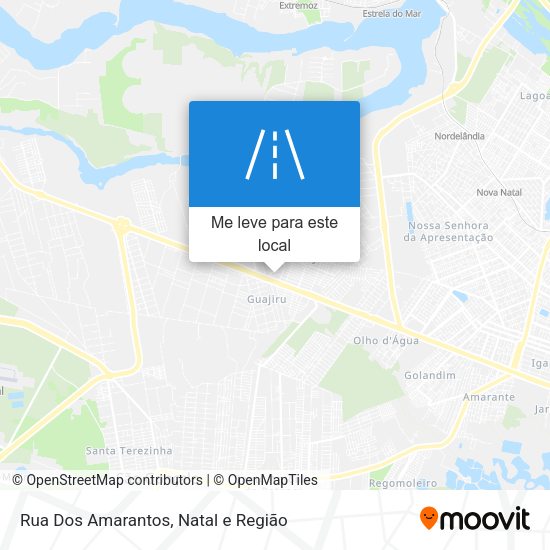 Rua Dos Amarantos mapa
