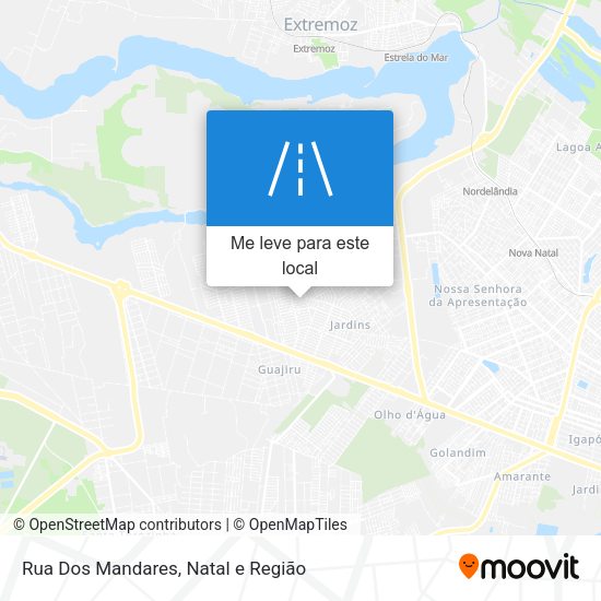 Rua Dos Mandares mapa