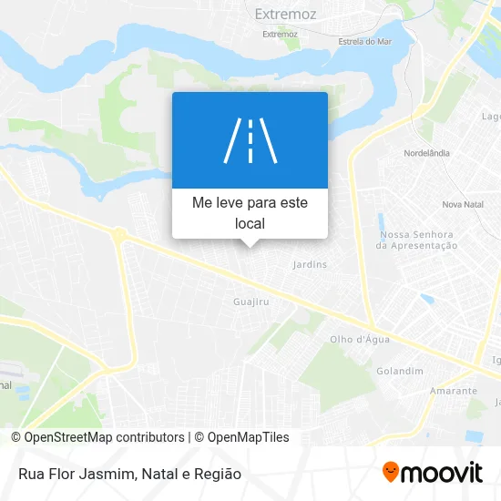 Rua Flor Jasmim mapa