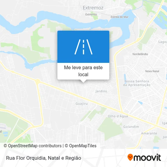 Rua Flor Orquidia mapa