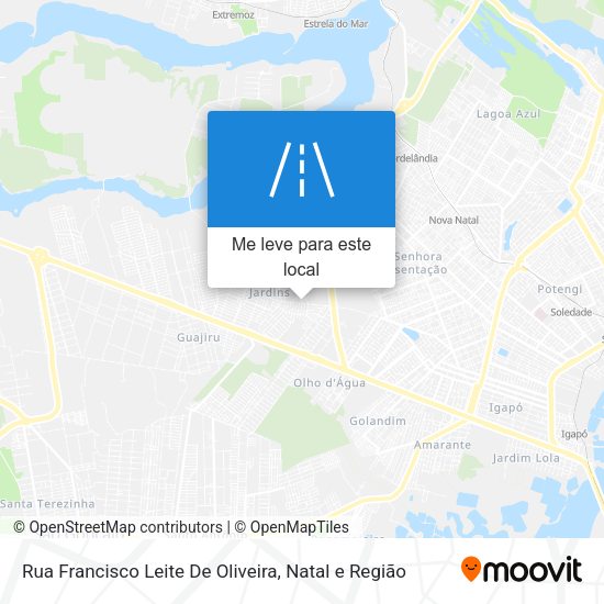 Rua Francisco Leite De Oliveira mapa