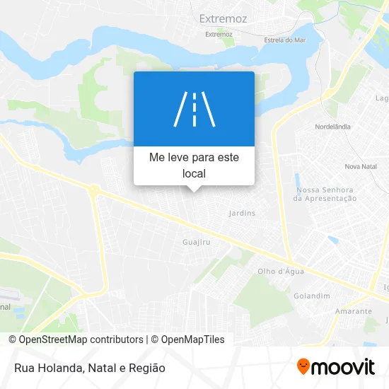 Rua Holanda mapa