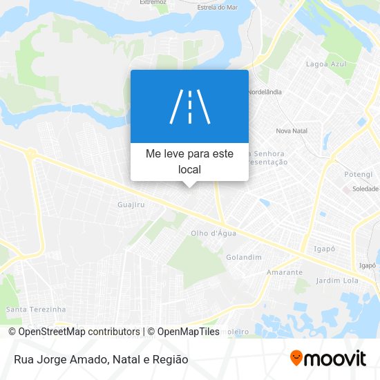 Rua Jorge Amado mapa
