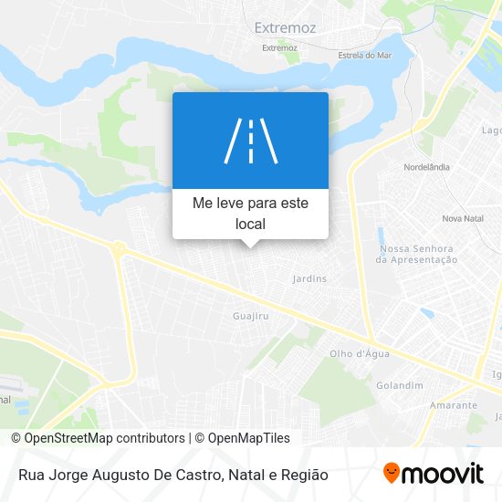 Rua Jorge Augusto De Castro mapa