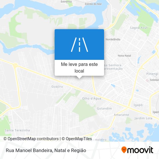 Rua Manoel Bandeira mapa