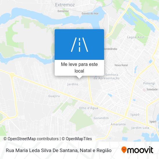 Rua Maria Leda Silva De Santana mapa
