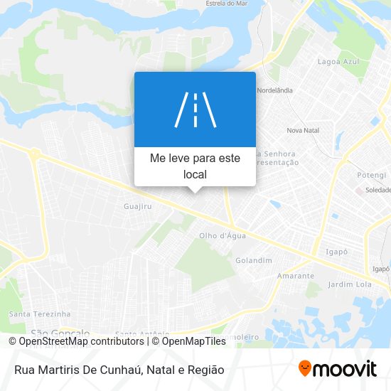 Rua Martiris De Cunhaú mapa