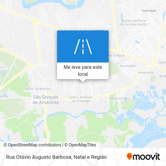 Rua Otávio Augusto Barbosa mapa