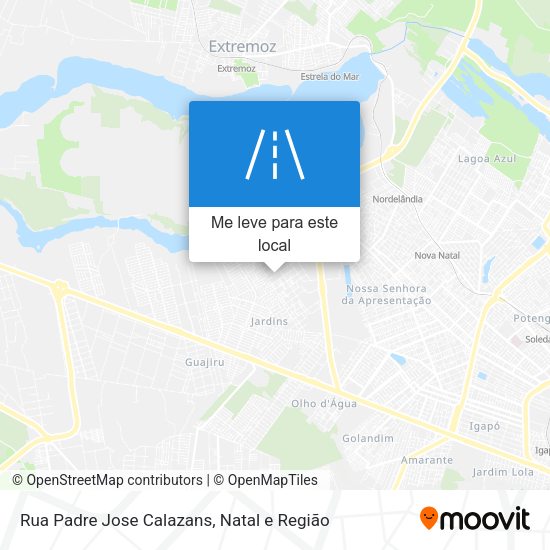 Rua Padre Jose Calazans mapa