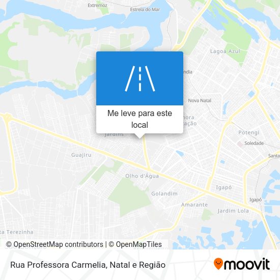 Rua Professora Carmelia mapa