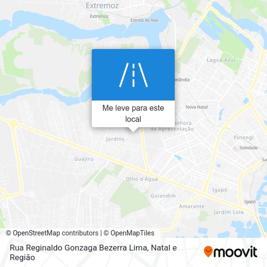 Rua Reginaldo Gonzaga Bezerra Lima mapa