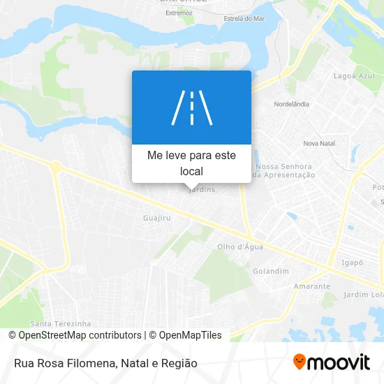 Rua Rosa Filomena mapa