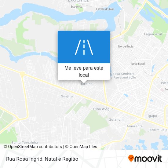 Rua Rosa Ingrid mapa