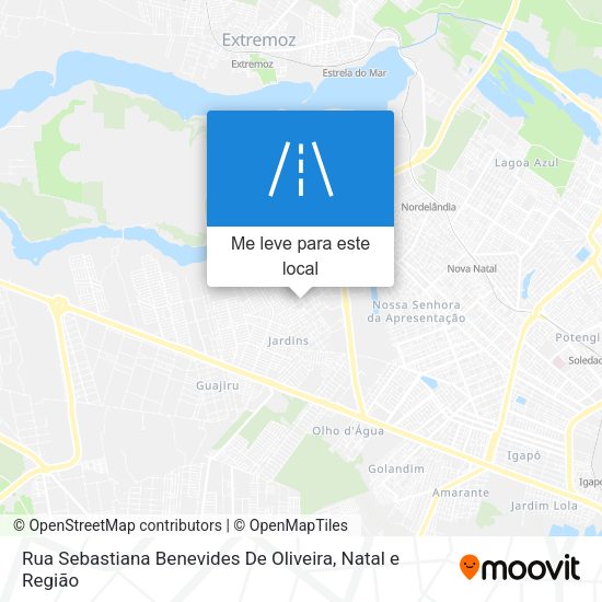 Rua Sebastiana Benevides De Oliveira mapa