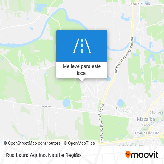 Rua Laura Aquino mapa