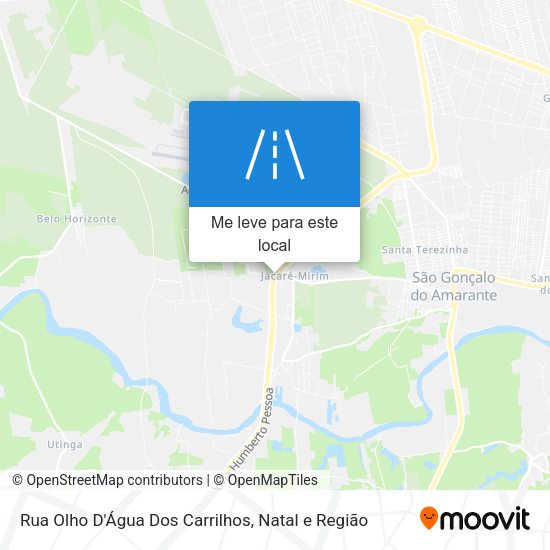 Rua Olho D'Água Dos Carrilhos mapa