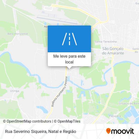 Rua Severino Siqueira mapa