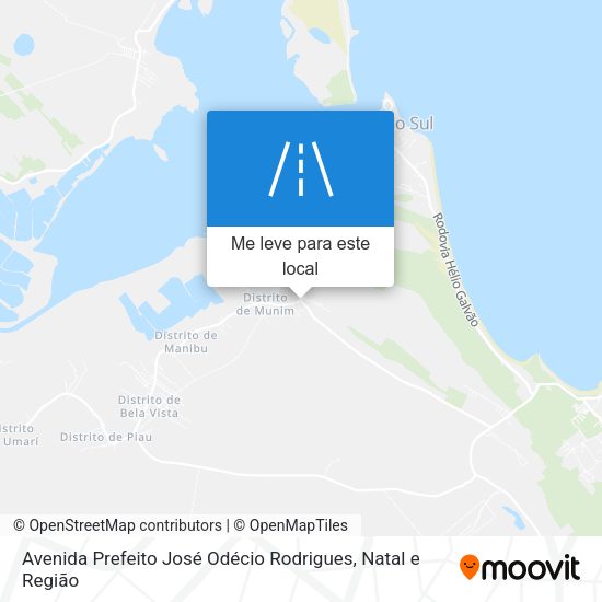 Avenida Prefeito José Odécio Rodrigues mapa