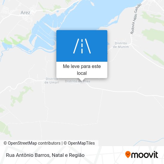 Rua Antônio Barros mapa