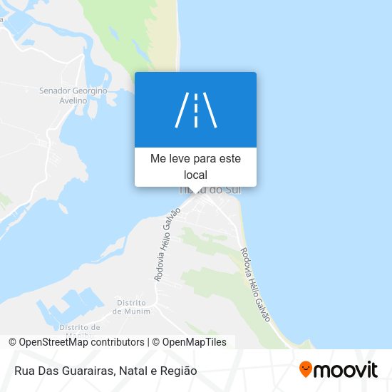 Rua Das Guarairas mapa