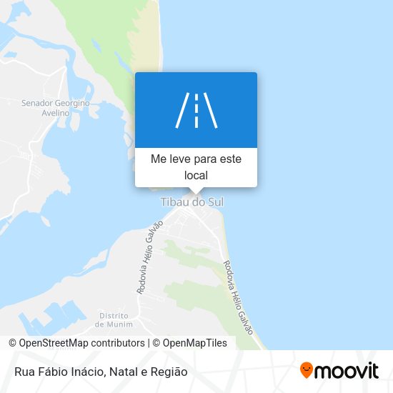 Rua Fábio Inácio mapa