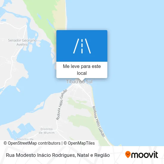 Rua Modesto Inácio Rodrigues mapa