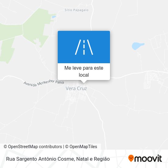 Rua Sargento Antônio Cosme mapa