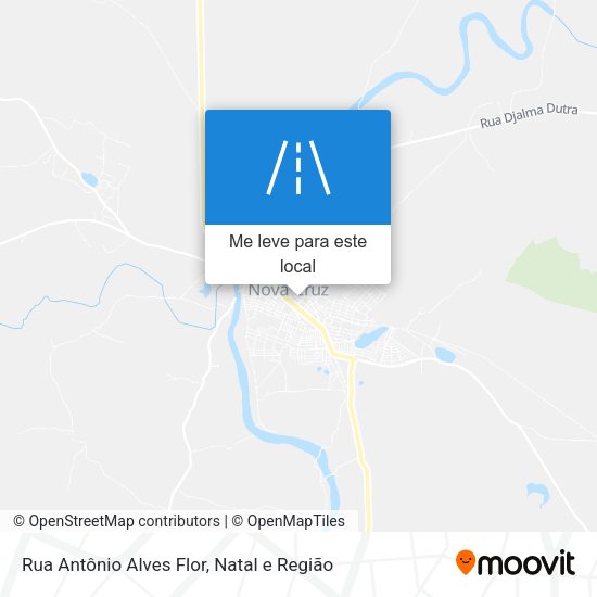 Rua Antônio Alves Flor mapa
