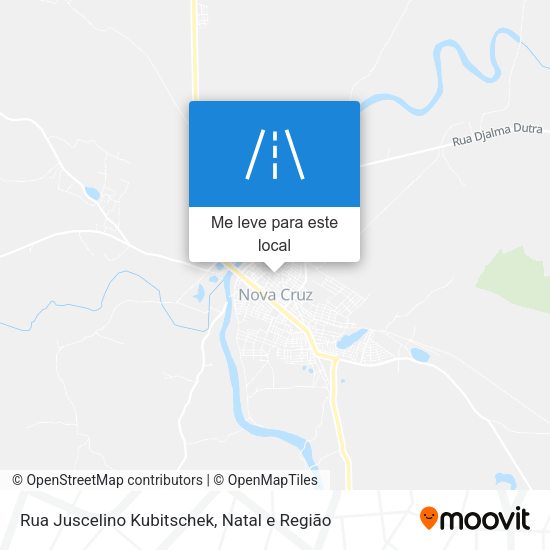 Rua Juscelino Kubitschek mapa