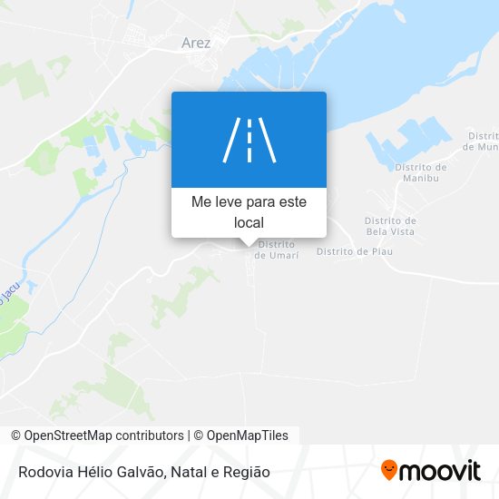 Rodovia Hélio Galvão mapa