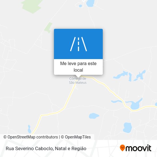 Rua Severino Caboclo mapa
