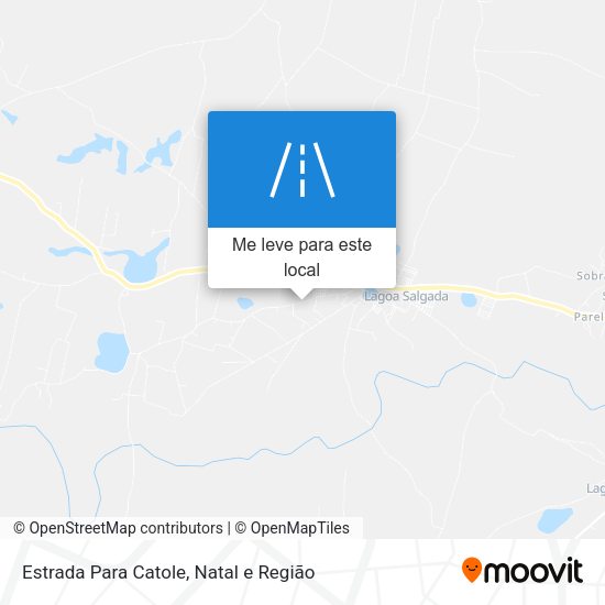 Estrada Para Catole mapa