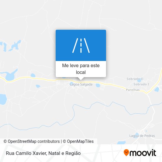 Rua Camilo Xavier mapa