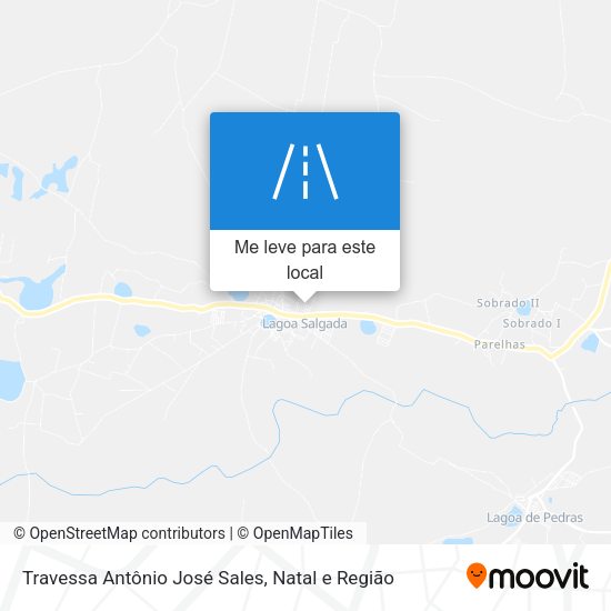 Travessa Antônio José Sales mapa