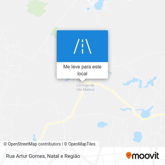 Rua Artur Gomes mapa