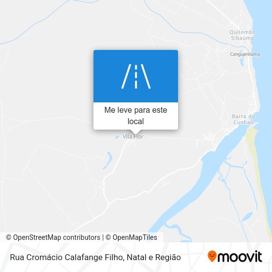 Rua Cromácio Calafange Filho mapa