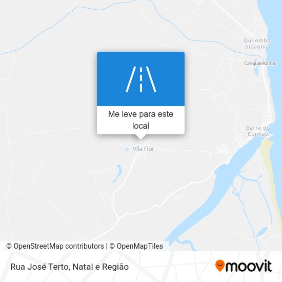 Rua José Terto mapa