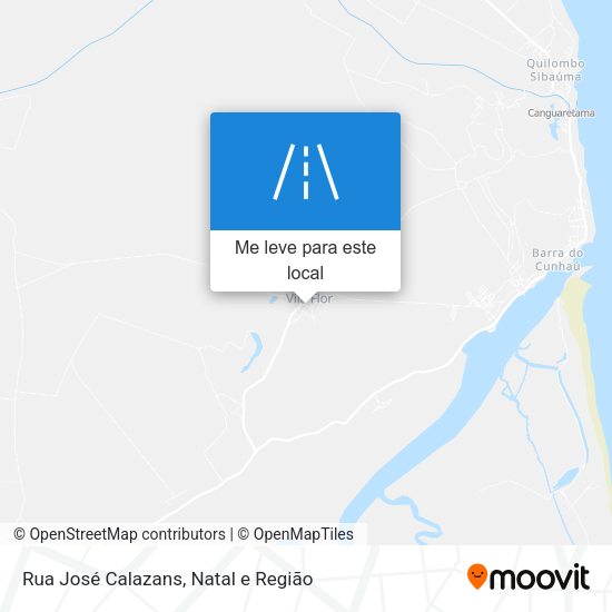 Rua José Calazans mapa