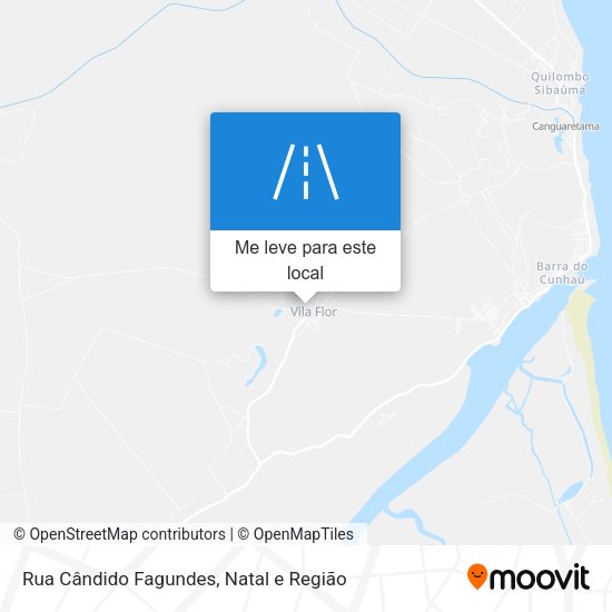 Rua Cândido Fagundes mapa